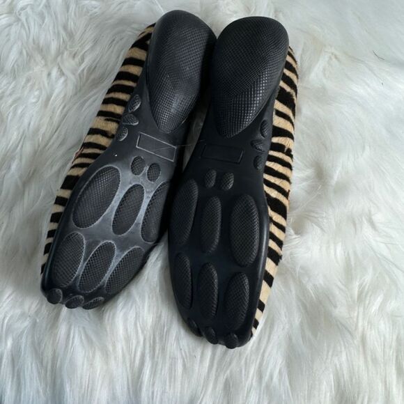 Sesto Meucci Zebra Print Calf Hair Bit Loafers Sz 6 - Picture 4 of 5